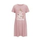 thumbnail image 2 of Camisón corto de talla grande para mujer, camisón de manga corta con estampado de pecho a la moda, camisón para mujer, 2 of 5