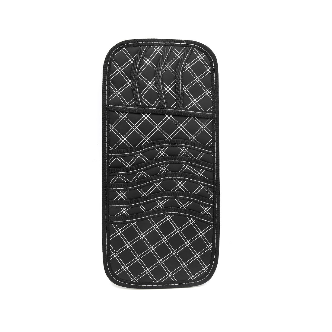 White Wire Weave Design Faux Leather Car Interior Sun Visor Cd Holder Organizer Walmart Canada