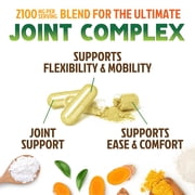 Natures Nutrition Glucosamine Chondroitin MSM Capsules - Triple Strength Joint Health Support Supplement with Turmeric & Boswellia - Joint Flexibility Support Easy to Swallow Capsules - 60 Count