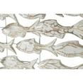 thumbnail image 6 of DecMode White Wood Handmade Fish Wall Decor, 6 of 10