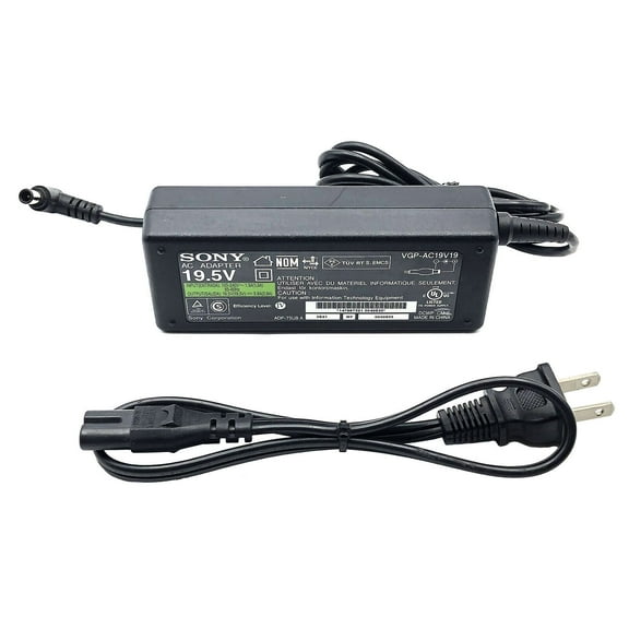 Pre-Owned Genuine Sony VGP-AC19V19 19,5V 76W AC Adapter w/ PC
