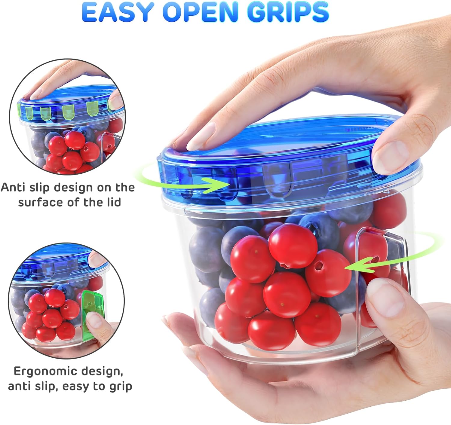 Mishitina 16 oz Freezer Storage Containers, 6-Pack photo 4
