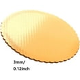thumbnail image 2 of HUGFEGWE 10 Inch Cake Boards Golden Round 12pcs Sturdy Cake Circles Scallop Edge Cakeboard Disposable Cake Base Cardboard for Baking Cake Wedding Birthday Cake Decorating (Gold 10inch, UA824-25195, 2 of 7