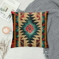 thumbnail image 2 of FUMJ Western Throw Pillow Covers Decorative Brown Geometric Abstract Vintage Pillow Cases Square Pillocases for Bed Sofa, 2 of 5