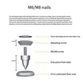 thumbnail image 5 of HIFI Audio Speaker Amplifier Shock Absorbing Foot Cone Feet Base Nail Isolation Spikes Stand Pad,1PCS M8 Foot Nail, 5 of 5