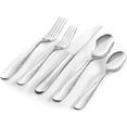 thumbnail image 4 of Hudson Essentials 40-Piece Hammered 18/10 Stainless Steel Flatware Set, Service for 8 - Bergamo, 4 of 4