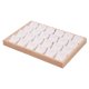 thumbnail image 3 of Bandeja para joyas, caja de joyería con 24 compartimentos individuales, portátil, multiusos y resistente. Blanco, 3 of 9