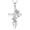 04-April, variant on Cross Garnet Birthstone Necklace 925 Sterling Silver Cross Pendant Necklace with January Birthstone Faith Religious Birthday Jewelry Gift for Women Her