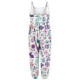 thumbnail image 3 of KkSLirnhs Size 2Y-10Y Toddler Girls Kids Printing Jumpsuit Playsuit Strap Romper Summer Outfits Clothes Yellow 4 Years, 3 of 6