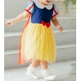 thumbnail image 6 of WIBACKER 1-6Y Girls Snow Princess Costumes Dresses with Cape Kids Fancy Dress Up for Halloween Party Cosplay Christmas, 6 of 9