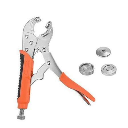 Metal Snap Pliers, Heavy-Duty Fastener Tool Kit with 3 Dies Suitable for Leather Installation/Replacement.