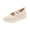 Beige, variant on Willtoo Womens Knit Mary Jane Slip On Shoes Breathable Mesh Casual Flats Comfortable Lightweight Walking Shoes
