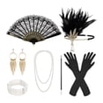 thumbnail image 4 of Conjunto de accesorios para mujer de los años 20, diadema, tocado de joyería para actuaciones en escenario Estilo A, 4 of 8