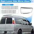 thumbnail image 2 of Cristal de espejo lateral derecho inferior para Chevy Express 2500 3500 Van para GMC Savana 2500 3500 2003-2017, para Chevrolet Express 1500 para GMC Savana 1500 Van 2003-2014, 2 of 7