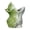 Green, variant on Yucurem Ceramic Frog Shaped Succulent Plant Pot with Drainage Hole, Decorative Cartoon Flower Plant Container for Patio Balcony Yard Lawn Ornament