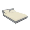thumbnail image 2 of Ambesonne Geometric Fitted Sheet & Pillow Sham Set, Vertical Ornaments, Queen, Cream and Pale Pink, 2 of 2