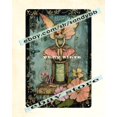thumbnail image 1 of Sewing Fairy Tin Sign Vintage Thread magical fantasy Size: 8 x 12 inches, 1 of 5