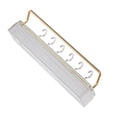 thumbnail image 4 of Wall Hanging Organizer, Alumimum Durable Bathroom Shelf Strong Load Bearing  for Kitchen Clear Simple Type,Clear Type with Hook and Towel Bar,Green Simple Type,Green Type with Hook, 4 of 8