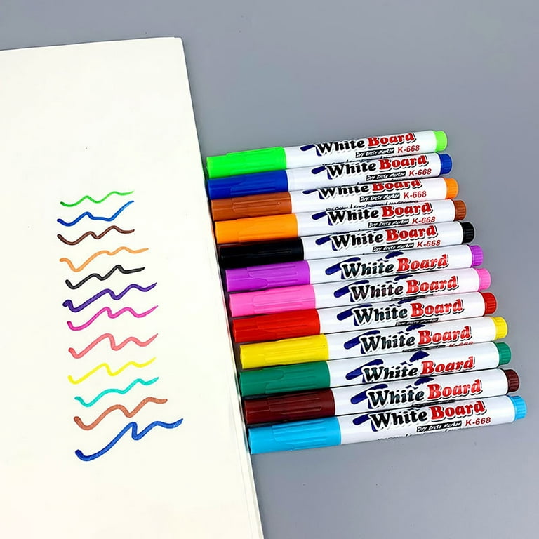12Pcs Beadable Pens Set Fun DIY Beaded Ballpoint Pen Refillable
