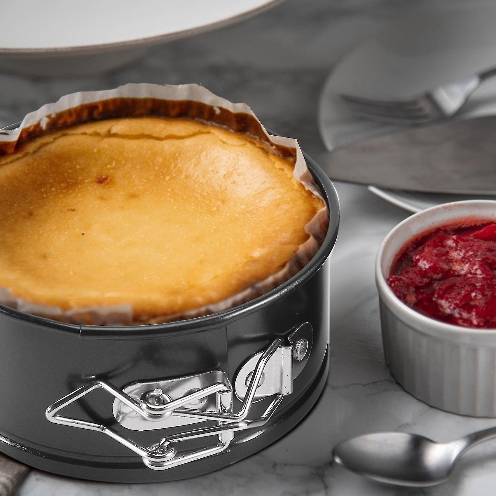 4-inch Mini Springform Pan Set Piece Small Nonstick Cheesecake
