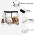 thumbnail image 6 of KLL Cute Kittens And Puppy Men's Cotton Boxer Briefs Underwear-Small, 6 of 7