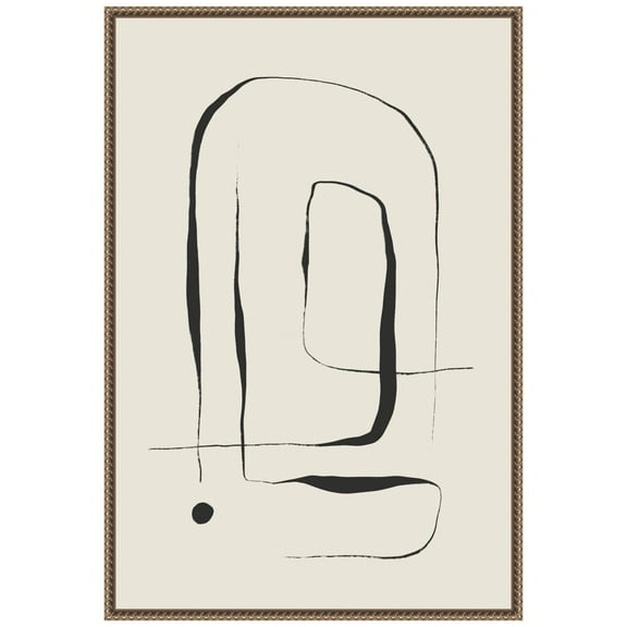 Amanti Art The Point No 2 Framed Canvas Wall Art Print