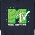 thumbnail image 3 of MTV - Christmas Tree - Men's Crew Neck Fleece Pullover, 3 of 5