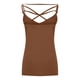 thumbnail image 4 of ICHUANYI Clearance Women's Black Round Neck Sleeveless Temperament Solid Vest Vest Pullover Shirt(Brown, XXL) ICHUANYI WER2023081200799, 4 of 9