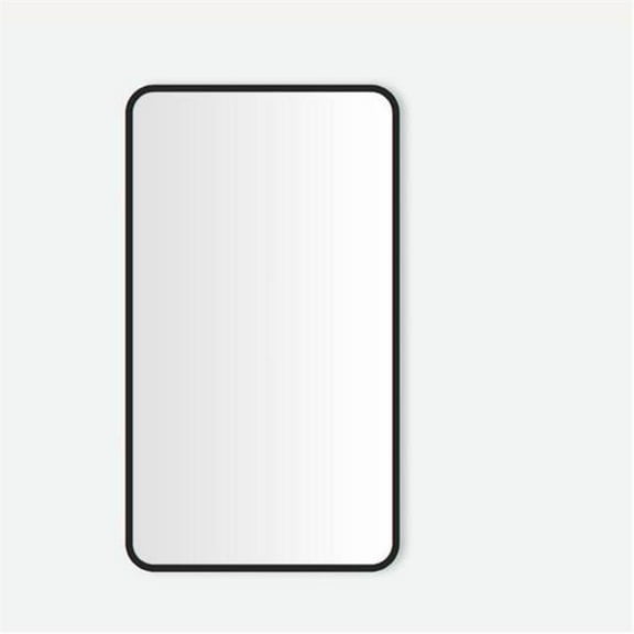 Robern  20 x 34 x 4 in. Round Corner Metal Cabinet with Slow-Close Hinges - Matte Black