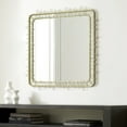 thumbnail image 4 of LuxenHome Gold Metal Frame 30.2-In Square Accent Wall Mirror, 4 of 10