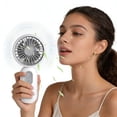 thumbnail image 6 of MORESEC Home 3 Pack Mini Handheld Fan, USB Rechargeable, Portable Personal Cooling, 3 Speeds, Quiet, for Travel, 6 of 8