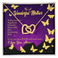 thumbnail image 1 of To Mom Mother Definition Purple Inseparable Necklace, 1 of 7