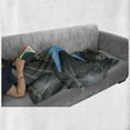 thumbnail image 6 of Starfish Soft Flannel Fleece Throw Blanket, Blue Starfish Among the Sea Pebble Stones Ocean Underwater Wildlife Print, Cozy Plush for Indoor and Outdoor Use, 50" x 60", Grey Blue White, by Ambesonne, 6 of 6