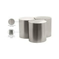 thumbnail image 2 of Meridian Furniture Dimple 3 Piece Silver Iron Metal Coffee Table, 2 of 5
