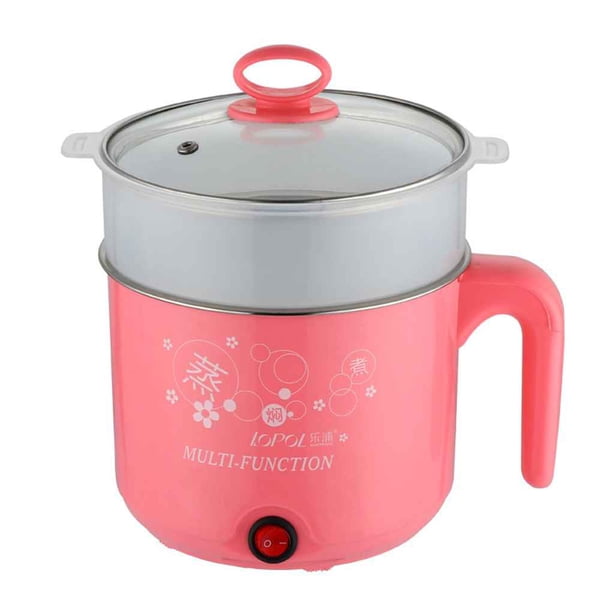 Mini olla eléctrica de acero inoxidable multifunción de 1,6 L ollas de cocción al vapor para cocinar fideos / olla caliente / papilla de arroz Scienceny JJ11256-04B