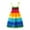 Blue, variant on FhsagQ Dresses Girls' Christmas Dresses Size 7 Toddler Kids Girls Floral Bohemian Rainbow Flowers Sleeveless Beach Straps Dress Princess Clothes Girls Christmas Dresses Size 7 Party Blue 6 Years