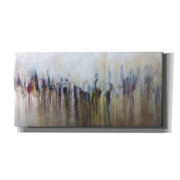 Epic Graffiti 'Cascada Metalica' by Leticia Herrera, Canvas Wall Art, 24"x12"