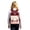 Red, variant on Waterproof Cartoon Kitten Lightweight Backpack, Breathable Padded Shoulder Straps Multi Compartment Daily Travel Backpack