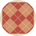 thumbnail image 1 of Ahgly Company Machine Washable Indoor Round Transitional Yellow Area Rugs, 7' Round, 1 of 7
