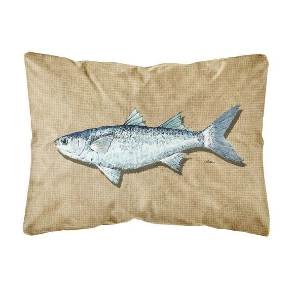 Carolines Treasures 8805PW1216 Mullet Canvas Fabric Decorative Pillow, 12H x16W, multicolor
