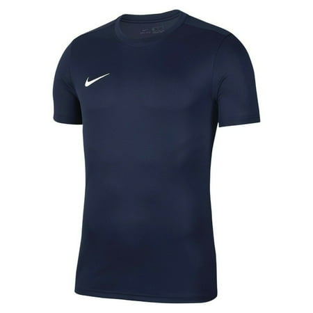 Nike Men's T-Shirt Park VII Dri-Fit Crew Neck Sports Gym Football Shirt Top Tee, Midnight Navy, L