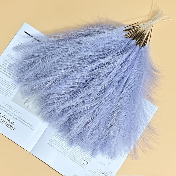 EcoNesxp Artificial Reed Bouquet Artificial Reed Bouquet Pampas Grass Artificial Pampas Grass Fake Flowers Lavender Artificial Pampas Grass for Home Decoration