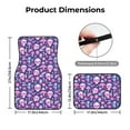 thumbnail image 5 of Honeii mushroom rainbow color Skull Print Car Foot Mat Four-Piece Set - Front & Rear Universal Car Floor Mats for SUVs, Trucks, Sedans, 5 of 7