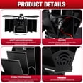 thumbnail image 2 of UPGRATOR Log Burner Fans Stove Fan Heat Powered Temperature Resistant Heat Fan 1Pcs, 2 of 7