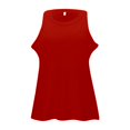 thumbnail image 5 of Women's Ribbed Sleeveless Tank Top, Racerback Thick Strap Casual Camisole, Solid Color Basic Cami for Women, Summer Layering Tops, Everyday Basic Casual Tops for Women Red XXL, 5 of 5