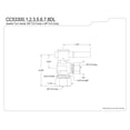 thumbnail image 2 of Fauceture CC53303DL Quarter Turn Valves (5/8-In X 3/8-In OD Comp)  Antique Brass, 2 of 2