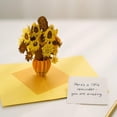 thumbnail image 4 of Sunflowers by Van Gogh 3D Pop Up Greeting Card For Valentine's Day, Mother's Day, Birthday, Thank You, Love, Thinking of You, All Occasion or Just Because | 5" x 7" Includes Envelope and Note, 4 of 11