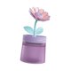 thumbnail image 2 of Mini humidificador pequeño humidificador en forma de flor humidificador de escritorio USB compacto Violeta, 2 of 9