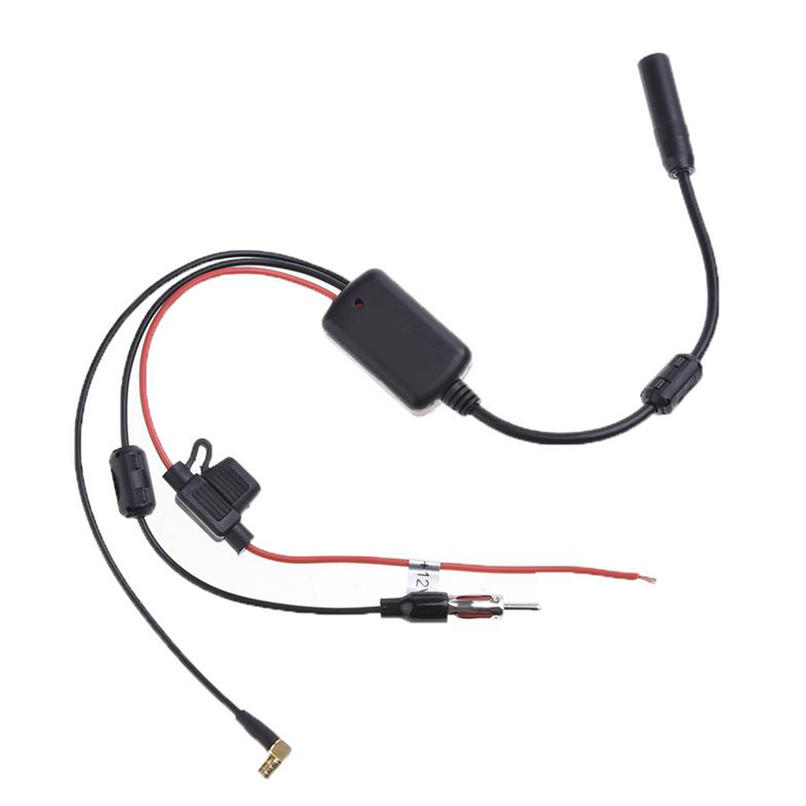 ABS Car Radios Antenna Amplifier Splitter Low Noise With Installation
