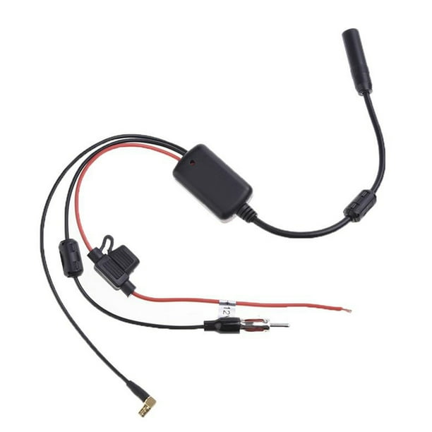 ABS Car Radios Antenna Amplifier Splitter Low Noise With Installation